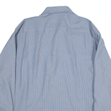 ARMANI COLLEZIONI Mens Shirt Blue Striped Long Sleeve M