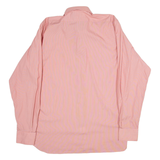AQUASCUTUM Slim Fit Mens Plain Shirt Red Long Sleeve XL