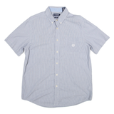 CHAPS Custom Fit Mens Shirt Blue L
