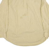 TOMMY HILFIGER Mens Shirt Yellow Striped Long Sleeve XL