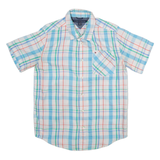TOMMY HILFIGER Mens Shirt Blue Check XL