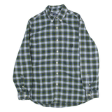 CHAPS Mens Shirt Blue Check Long Sleeve S