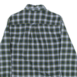 CHAPS Mens Shirt Blue Check Long Sleeve S