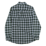 CHAPS Mens Shirt Blue Check Long Sleeve S