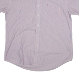 TOMMY HILFIGER Mens Shirt Blue Striped XL