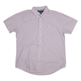 TOMMY HILFIGER Mens Shirt Blue Striped XL
