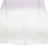 CALVIN KLEIN Classic Fit Mens Shirt Purple Striped Long Sleeve XL