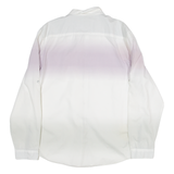 CALVIN KLEIN Classic Fit Mens Shirt Purple Striped Long Sleeve XL