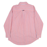 TOMMY JEANS Womens Shirt Pink Striped Long Sleeve XS