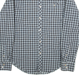 TED BAKER Mens Shirt Blue Check Long Sleeve M