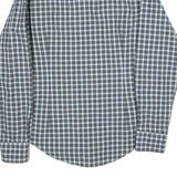 TED BAKER Mens Shirt Blue Check Long Sleeve M