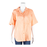 C&A Womens Shirt Blouse Orange Collared S
