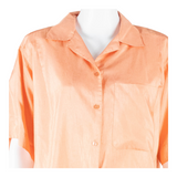 C&A Womens Shirt Blouse Orange Collared S