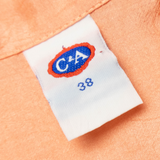 C&A Womens Shirt Blouse Orange Collared S