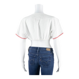 Womens Cropped Top White L