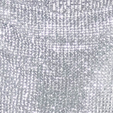 Dimonte Scoop Neck Womens Cropped Top Silver Strapless M