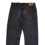 LEVI'S 501 Jeans Mens Black Regular Straight W32 L27