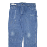 DICKIES Carpenter Workwear Mens Jeans Blue Relaxed Straight W38 L34