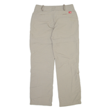 THE NORTH FACE Detachable Legs Womens Trousers Beige Straight Nylon W28 L30