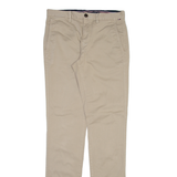 TOMMY HILFIGER Mens Trousers Beige Slim Straight W30 L34