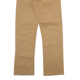 KANGOL Womens Trousers Beige Regular Straight W26 L27