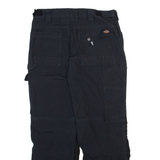 DICKIES Workwear Mens Trousers Black Relaxed Straight W30 L29