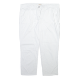 BARBOUR Womens Trousers White Regular Tapered W37 L26