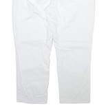 BARBOUR Womens Trousers White Regular Tapered W37 L26
