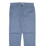 DKNY Mens Trousers Blue Slim Straight W33 L32