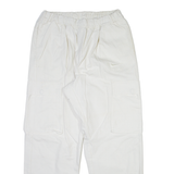 NIKE Cargo Mens Trousers White Relaxed Straight W30 L29
