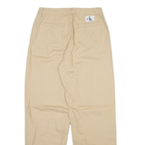 CALVIN KLEIN JEANS Womens Trousers Beige Relaxed Straight W27 L30