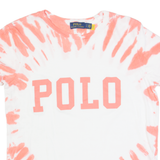 POLO RALPH LAUREN Womens Tie Dye T-Shirt White S