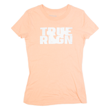 TRUE RELIGION Womens T-Shirt Orange S