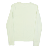 GAP Stretch Womens T-Shirt Green Long Sleeve S