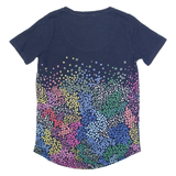 JOULES Womens T-Shirt Blue V-Neck UK 8