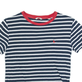 JACK WILLS Striped Womens T-Shirt Black UK 10