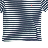 JACK WILLS Striped Womens T-Shirt Black UK 10