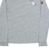 SUPERDRY Womens T-Shirt Grey Long Sleeve USA UK 8