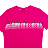 HUGO BOSS Mens T-Shirt Pink S