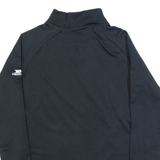 TRESPASS Womens T-Shirt Black Long Sleeve High Neck XXS