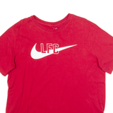 NIKE Liverpool Football Club Mens Football Shirt T-Shirt Red L