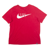NIKE Liverpool Football Club Mens Football Shirt T-Shirt Red L