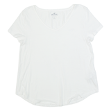 HOLLISTER Mens T-Shirt White V-Neck S