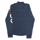 HOLLISTER Mens Polo Shirt Blue Long Sleeve S