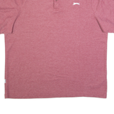 SLAZENGER Mens Polo Shirt Maroon 2XL