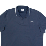 SLAZENGER Mens Polo Shirt Blue 2XL