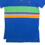 POLO RALPH LAUREN Mens Polo Shirt Blue Striped M