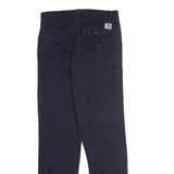 CARHARTT WIP Johnson Chino Mens Twill Trousers Blue Regular Straight W28 L32