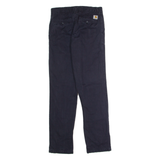 CARHARTT WIP Johnson Chino Mens Twill Trousers Blue Regular Straight W28 L32