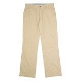 TOMMY HILFIGER Mens Twill Trousers Beige Regular Straight W34 L34